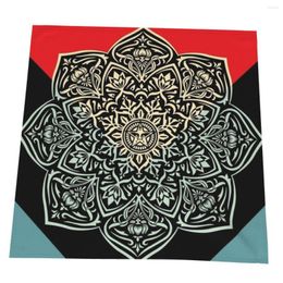 Table Mats Mandala 3Customized 50 50cm Polyester Fabric Serving Dish Kitchen Napkin Clothes For Home