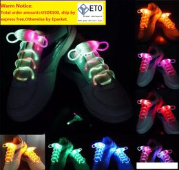 20pcs10 pairsWaterproof Light Up LED Shoelaces Fashion Flash Disco Party Glowing Night Sports Shoe Laces Strings Multicolors Luminous