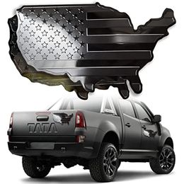 2x adesivo per decalcomanie bandiera americana Emblema della mappa per camions suv motorycle decalcomanie per uomo badge per parafango metallico 3d