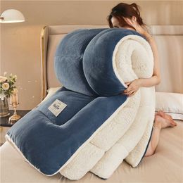 Comforters sets Winter Quilt Thickened Super Warm Soft Comfortable Quilt Double Sided Lamb Cashmere Home Single Double Quilt Winter R231120