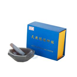 Lab Supplies 1pc ID 30mm to 130mm Natural Agate Mortar with Grinding rod Laboratory wear resistant mortar