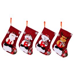 Christmas decoration trend net red socks major holiday pendant linen gift bag RRA374
