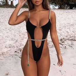 Women's Swimwear Women's Sexy Ring Bikini Set High Cut Women Push Up Bathing Suit Deep V-neck White Swimsuit Female Summer Bathers 2022