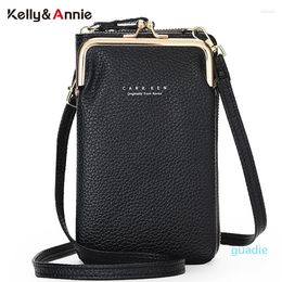 Evening Bags Small Cell Phone Pocket Crossbody Bag For Women PU Leather Designer Shoulder Ladies Female Hand Purse Clutches Wallet