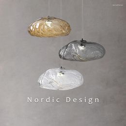 Pendant Lamps Nordic LED Light For Living Room Bedroom Dining Bar Modern Glass Ceilings Chandelier E27 Bulb Decorate Hanging Lamp