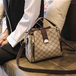 Bags Women Bag New Trend With Top Handle Luxury For Phone Female Shoulder Crossbody Leather Vintage Small Plaid Handbags Purses