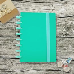 Classroom Manual Notebook A5 Green Binder DIY Notepad Can Be Used To Plan Programme Learning Supplies Office Accessories