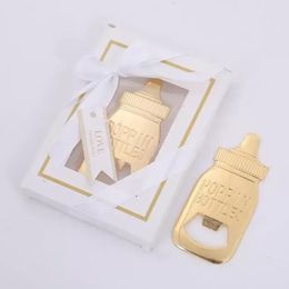 Baby Shower Return Favors Guest Baby Bottle Shaped Bottle Opener with gift box RRC309