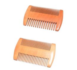 Home Garden Wooden Beard Comb Double Sides Super Narrow Thick Wood Combs Pente Madeira Lice Pet Hair Tool RRC648