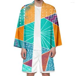 Men's Casual Shirts Kimono Men's And Women's Clothing Japanese-style 3D Digital Printing Japanese Traditional Cardigan Splicing