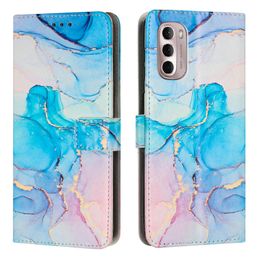 Marble Granite Leather Wallet Cases For Motorola G42 Edge 30 G62 5G X S30 Moto Edge G Stylus 2022 Google Pixel 7 Pro Rock Stone Credit Card Slot Holder Flip Cover Pouch