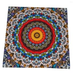 Table Mats Mandala 8Customized 50 50cm Polyester Fabric Serving Dish Kitchen Napkin Clothes For Home