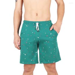 Underpants Men Boxers Cotton Sexy Underwear Middle Waist Plaid Breathable Home Sleepwear Gay Male Panties Trunk Shorts