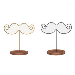 Jewelry Pouches N80E Beard Earring Display Rack T Bar Stand Hanging Holder Net Grid Hanger Organizer For Women Teen