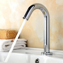 Bathroom Sink Faucets Brass Automatic Infrared Sensor Faucet Water Tap Basin Kitchen Saving