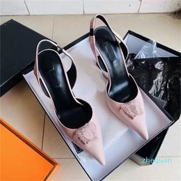 Dress Shoes Women Stiletto Sandals Wedding Shoe Metallic 9.5Cm Women