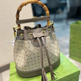 Designer Bags Luxury Tote Bag Bamboo Bucket Shoudler Purses Brand Crossbody Bags Classic Drawstring Messenger Wallet