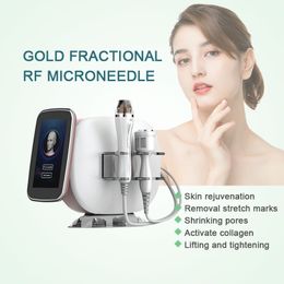 Fractional Microneedling RF With Cold Hammer 2 In 1 Machine Gold Micro Needle Radio Frequency Microneedle Equipment fOR Stretch Mark Removal Tightening Lifting