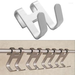 Hooks Space Aluminium Metal Shower Frameless Glass Door Hook Free Hole Towel Rack Hanger Key Holder Clothes Bathroom Organiser