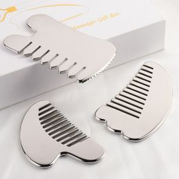 Anti Wrinkle Face Neck Body Massager 304 Stainless Steel Gua Sha Scraping Tool Health Care Facial Massage Guasha Board