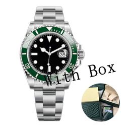 Mens Automatic Mechanical Ceramics Watches 41mm full rostfritt stål badursur Sapphire Luminous Watch Business Casual Montre de Luxe