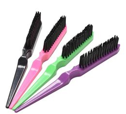 Professional Hair Brushes Comb Teasing Back Combing Hair Brush Slim Line Styling Tools 4 Colours Wholesale