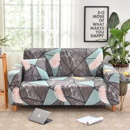 Chair Covers Pajenila Elastic Geometry Couch Cover For All Sofas 3 Seater Grey Plaid Stretch Sectional Corner Slipcover 1/2/3/4 ZL256