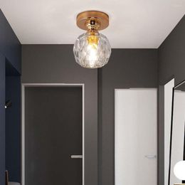 Ceiling Lights Crystal LED Light Round Shape Lamp For Dining Room Hallway Bedroom