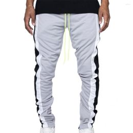 Men's Pants Long Men Sportswear Slim Fit Fashion Drawstring Skinny Trousers