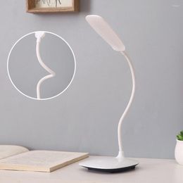 Table Lamps 14 LED Reading Light Dimmable 3 Modes USB Eye-Caring Desk Lamp Touch Control Flexible Hose For Studying Camping