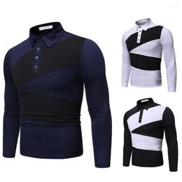 Men's Polos 50%Male Base Shirt Long Sleeve Fine Workmanship Anti-shrink Slim Fit Washable For Men