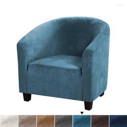 Chair Covers Stretch Sofa Cover Velvet Leisure Club Furniture Protector Elastic Couch Internet Cafe El Slipcovers