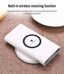 Wireless Power Bank Fast Charging Portable 20000mAh LED Display External Battery Pack for Samsung HTC Power Bank