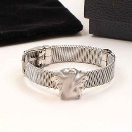 Factory Wholesale Watch Strap Style new Fashion 316L Titanium Steel gold silver rose Bracelet Couple Jewelry Gift