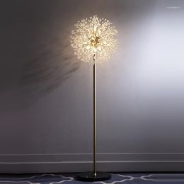 Floor Lamps 2022 Modern LED Lamp Dandelion Gold/Chrome Colour Living Room Lighting