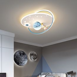 Children's Room Bedroom Ceiling Lights Modern Minimalist Creative Planet Warm Boys And Girls Room Ceilings Lamp For Living Rooms