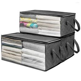 Clothing Storage 1 Piece Large Non-woven Clothes Folding Under Bed Sheet Blanket Home Luggage Suitcase Bag Box Organiser