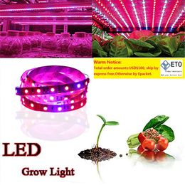 Full Spectrum SMD5050 Led Grow Strip Light NONwaterproof Led Grow Light for Hydroponic Plant Growing Lamp Grow box Red Blue 4 to 1