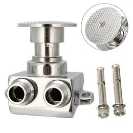 Bathroom Sink Faucets 1 Foot Pedal Control Faucet Kitchen Taps Accessories Vertical Basin Switch
