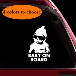 Car Stickers Baby On Board Sticker Funny Cute Cool Safety Caution Decal Sign For Car Windows And Bumpers Drop Delivery 2022 Mobiles Dh0Wl