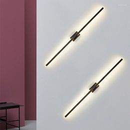 Wall Lamps Nordic Minimalist Industrial Long Led Light Bathroom Stair Aisle Modern Simple Mirror Front Lamp Bedside Bedroom Cafe