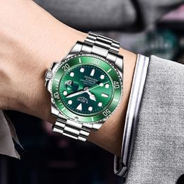 LIGE: Men's Luxury Timepieces | 30ATM Waterproof Quartz Watch Fashion Diver, Date Clock, Business Style From Ligewatch, &Price; | DHgate.Com - Image 5