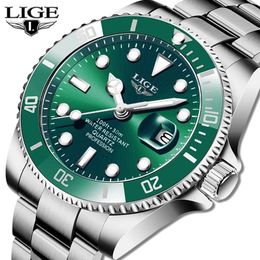 LIGE: Men's Luxury Timepieces | 30ATM Waterproof Quartz Watch Fashion Diver, Date Clock, Business Style From Ligewatch, &Price; | DHgate.Com - Image 2