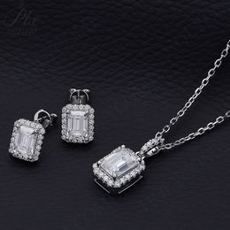 Emerald Cut Halo Earring Hip Hop Jewelry Iced Out VVS Diamond Moissanite White Gold Plated 925 Sterling Silver Stud Earrings For Men Women From Holycome128, &Price; | DHgate.Com - Image 2