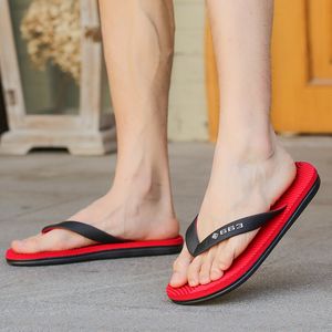 Summer Rubber Flip Flops Wholesale Men's Outdoor Non-slip Beach Clip-on Slippers Household Trendy Men's Slippers Size 40-45