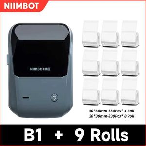 POS Printers Niimbot B1 Mini Portable Thermal Printer Self Adhesive Paper Label Making Pocket Printer Label Machine H240924