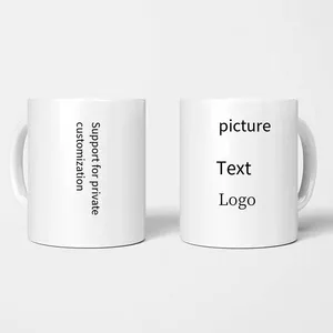 Custom ceramic cup LOGO advertising lettering diy couple mug printing picture set around gift souvenir cup