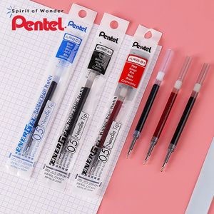 Pentel Energel Gel Refill LRN5 LRN4 0.5 / 0.4mm BLN75 / BLN105スムーズで速乾性の学生文房具用品231229