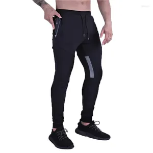 Calças masculinas Muscular Athleisure Light Board Slim Fit Calças Pequeno Espartilho Carga Homens