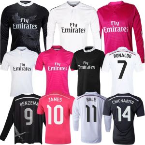 2014 Benzema Bale camisas de futebol 13 14 real madrids casa fora Modric terceiro ISCO CHICHARITO clássico vintage camisa de futebol Benzema RONALDO